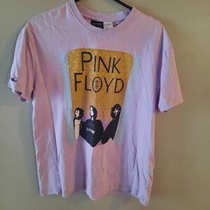 Distressed Pink Floyd Purple Graphic Tee M